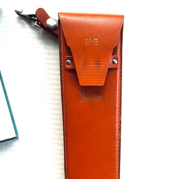 Vntg 1960's KEUFFEL & ESSER K+E DECI-LON Slide Rule 68-1100 Case Manual - Picture 5 of 9